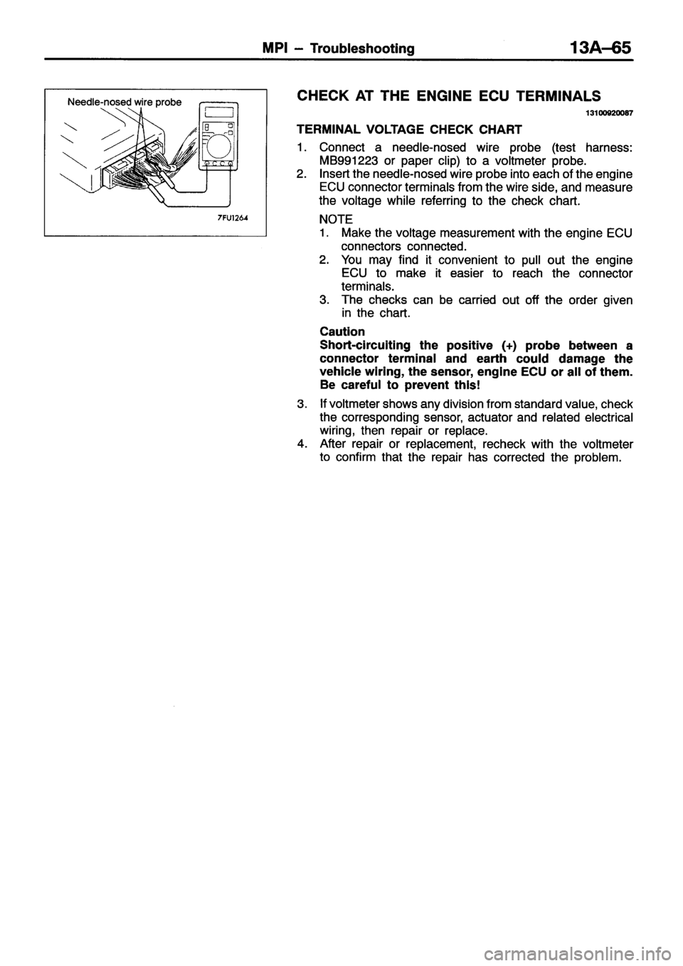 MITSUBISHI ECLIPSE 1996 Workshop Manual MITSUBISHI ECLIPSE 1996 Workshop Manual