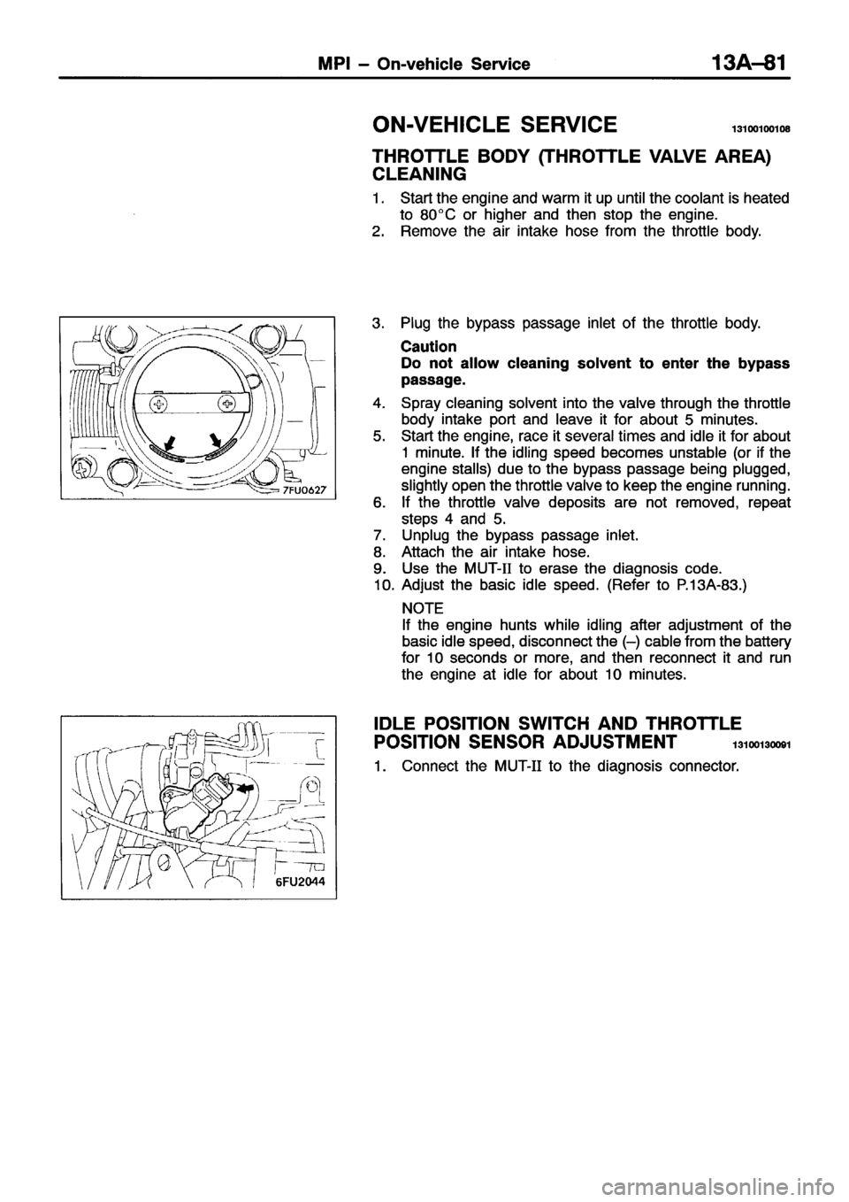 MITSUBISHI ECLIPSE 1996 Workshop Manual MITSUBISHI ECLIPSE 1996 Workshop Manual