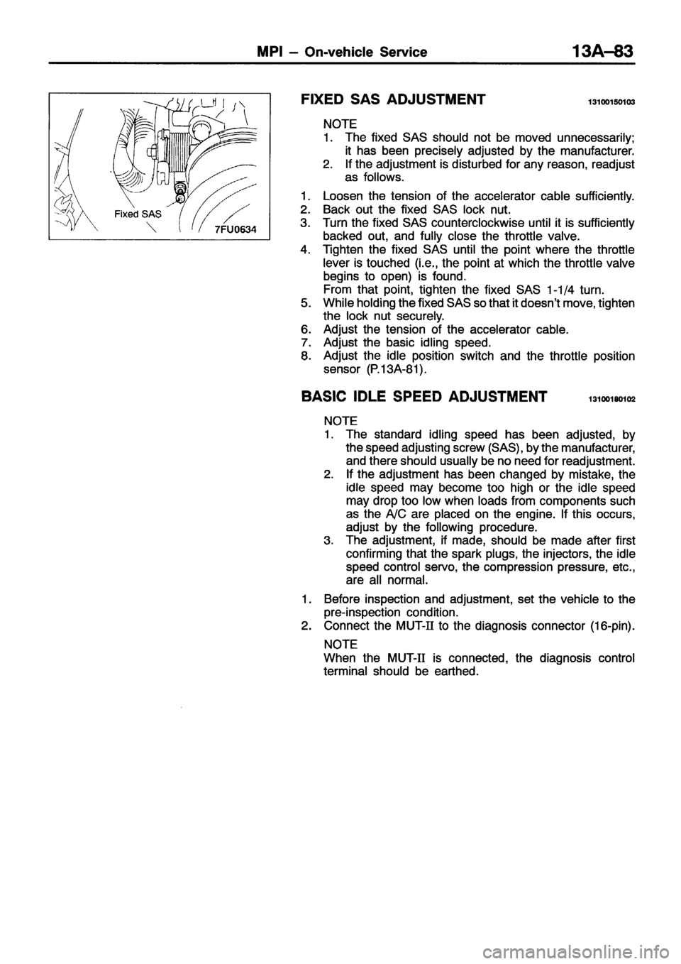 MITSUBISHI ECLIPSE 1996 Workshop Manual MITSUBISHI ECLIPSE 1996 Workshop Manual