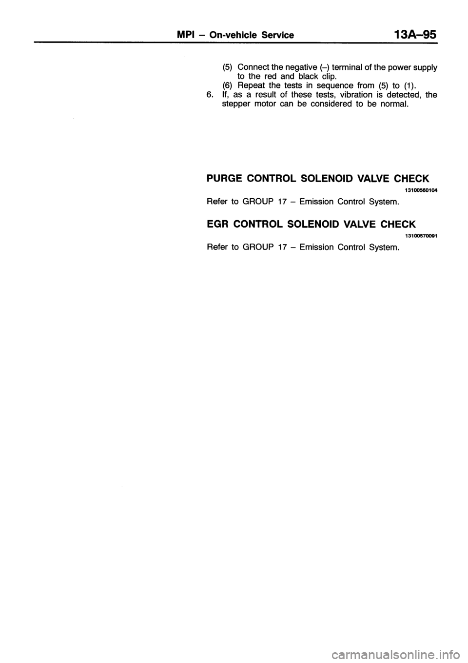 MITSUBISHI ECLIPSE 1996 Workshop Manual MITSUBISHI ECLIPSE 1996 Workshop Manual