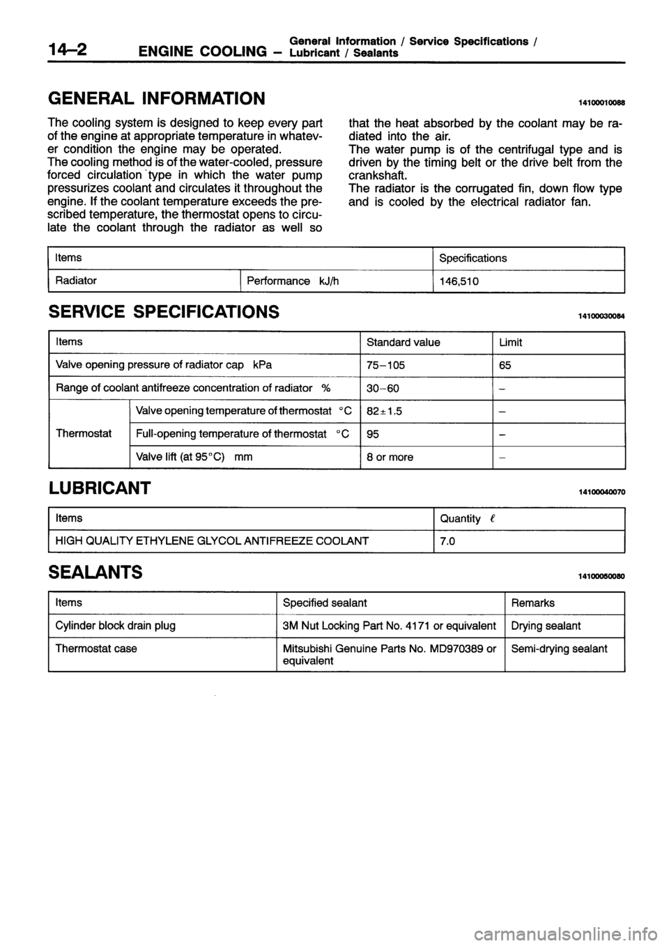 MITSUBISHI ECLIPSE 1996 Workshop Manual MITSUBISHI ECLIPSE 1996 Workshop Manual