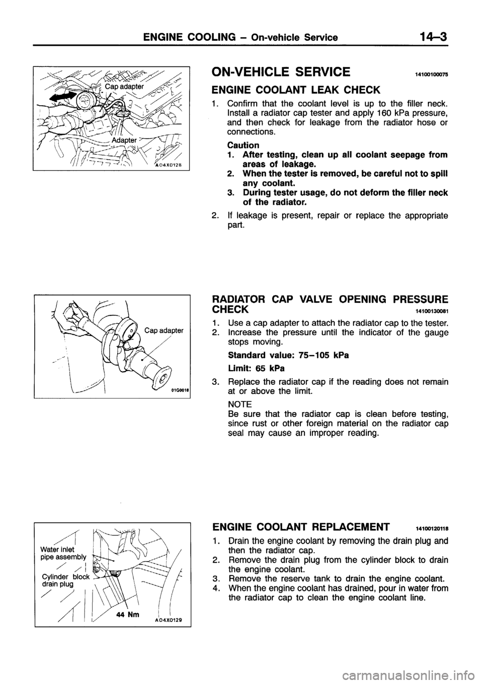 MITSUBISHI ECLIPSE 1996 Workshop Manual MITSUBISHI ECLIPSE 1996 Workshop Manual