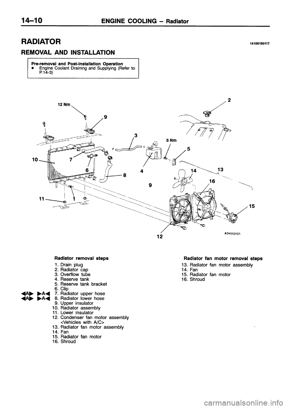 MITSUBISHI ECLIPSE 1996 Workshop Manual MITSUBISHI ECLIPSE 1996 Workshop Manual