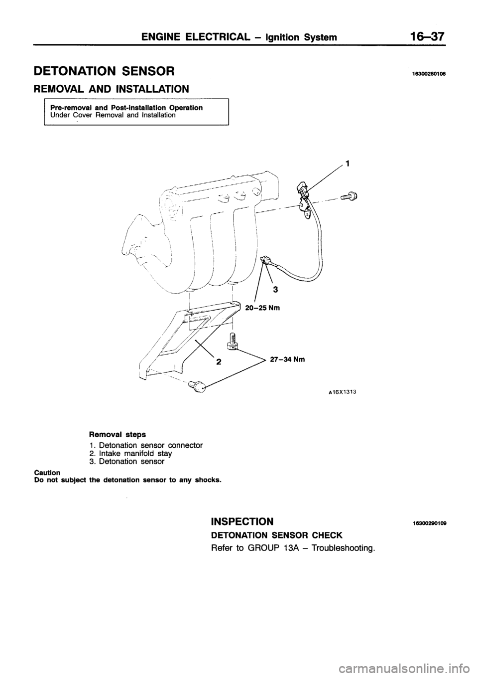 MITSUBISHI ECLIPSE 1996 Workshop Manual MITSUBISHI ECLIPSE 1996 Workshop Manual