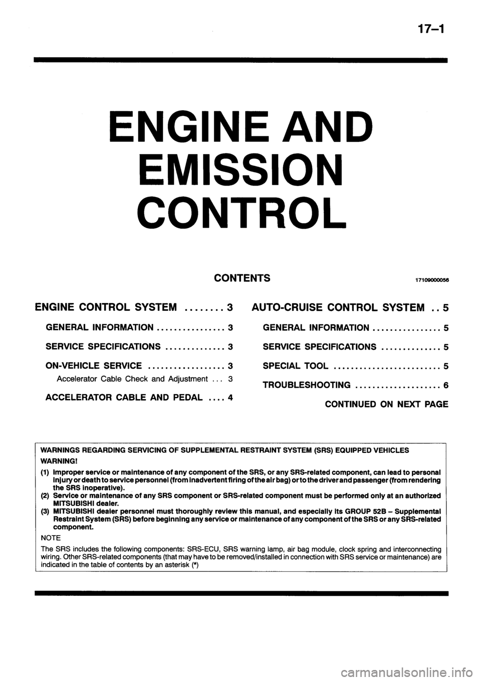 MITSUBISHI ECLIPSE 1996 Workshop Manual MITSUBISHI ECLIPSE 1996 Workshop Manual