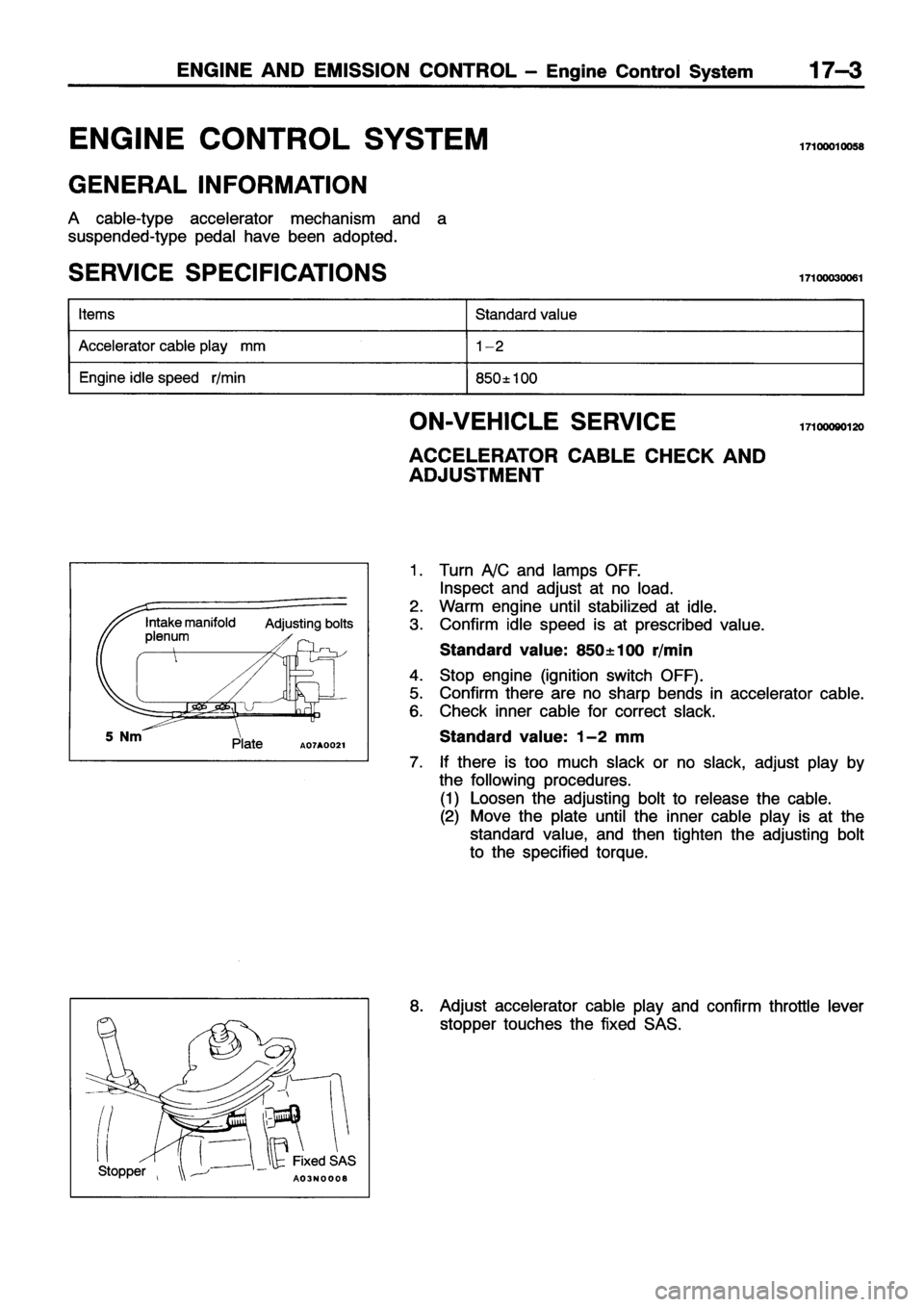 MITSUBISHI ECLIPSE 1996 Workshop Manual MITSUBISHI ECLIPSE 1996 Workshop Manual