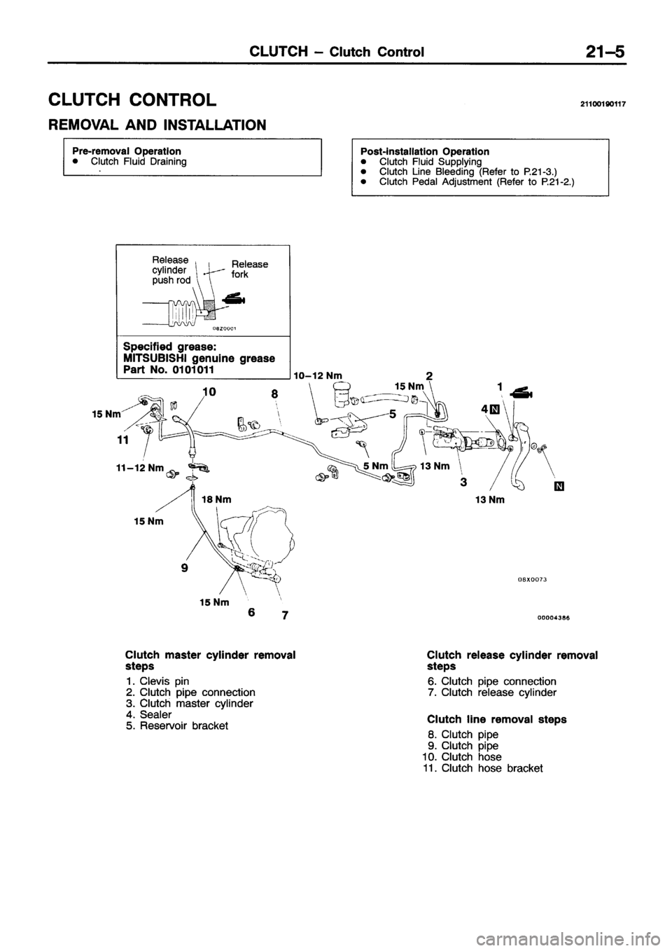 MITSUBISHI ECLIPSE 1996  Workshop Manual 