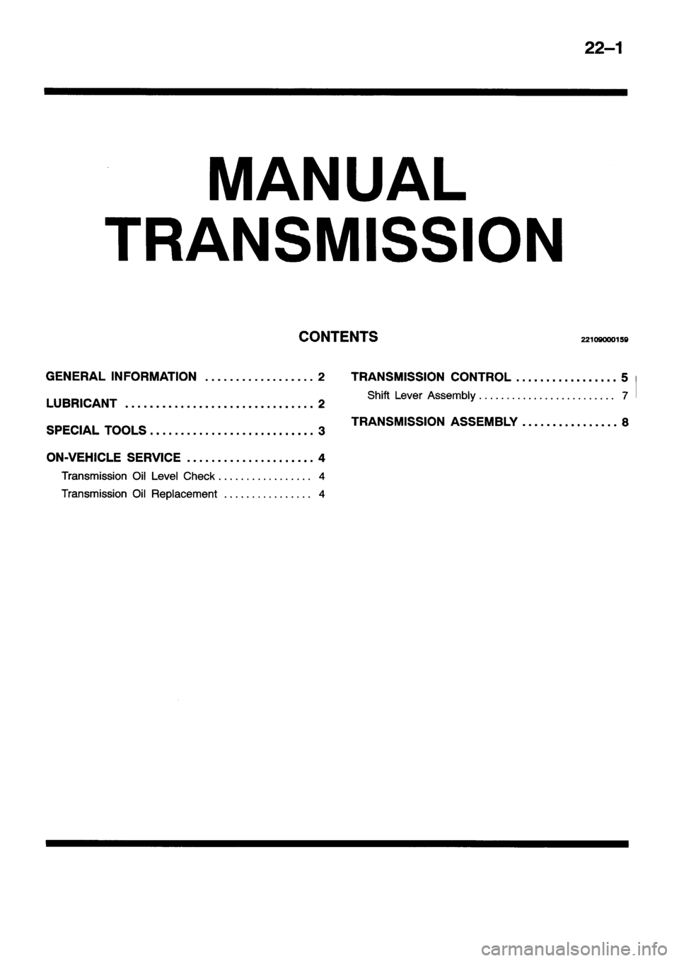MITSUBISHI ECLIPSE 1996  Workshop Manual 