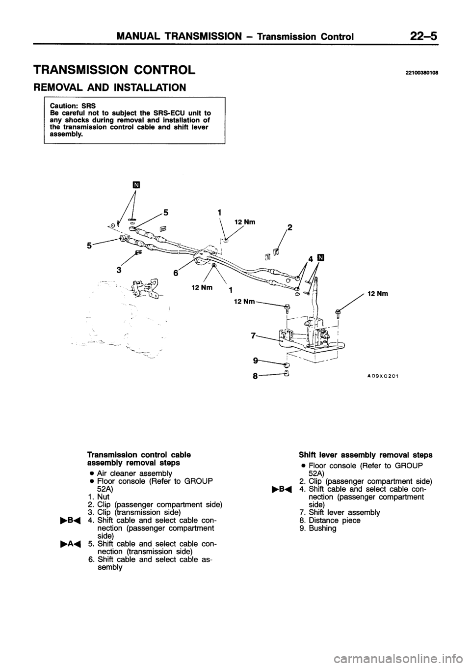 MITSUBISHI ECLIPSE 1996  Workshop Manual 