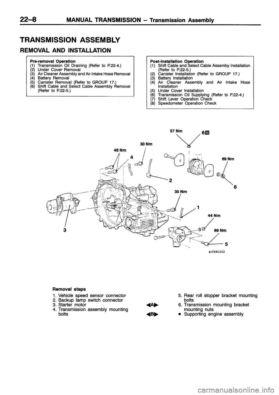 MITSUBISHI ECLIPSE 1996  Workshop Manual 