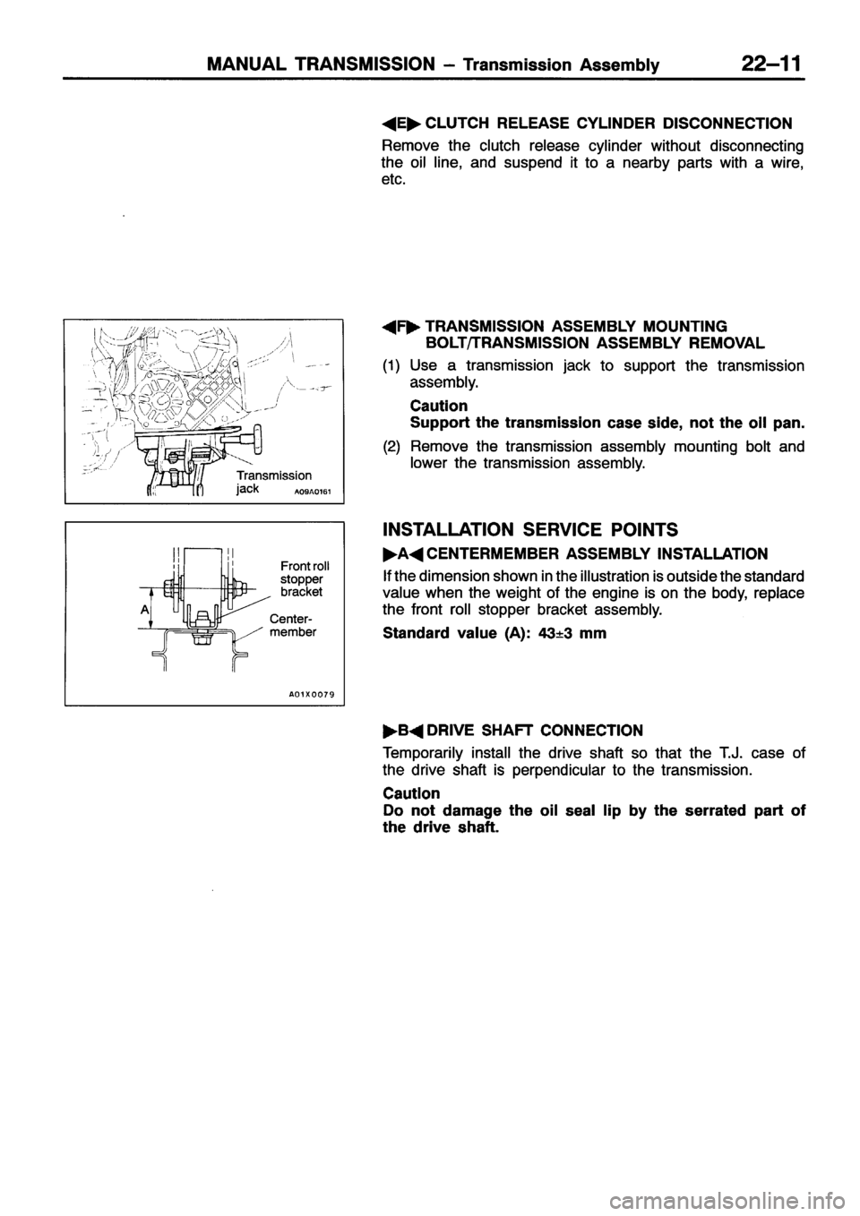 MITSUBISHI ECLIPSE 1996  Workshop Manual 