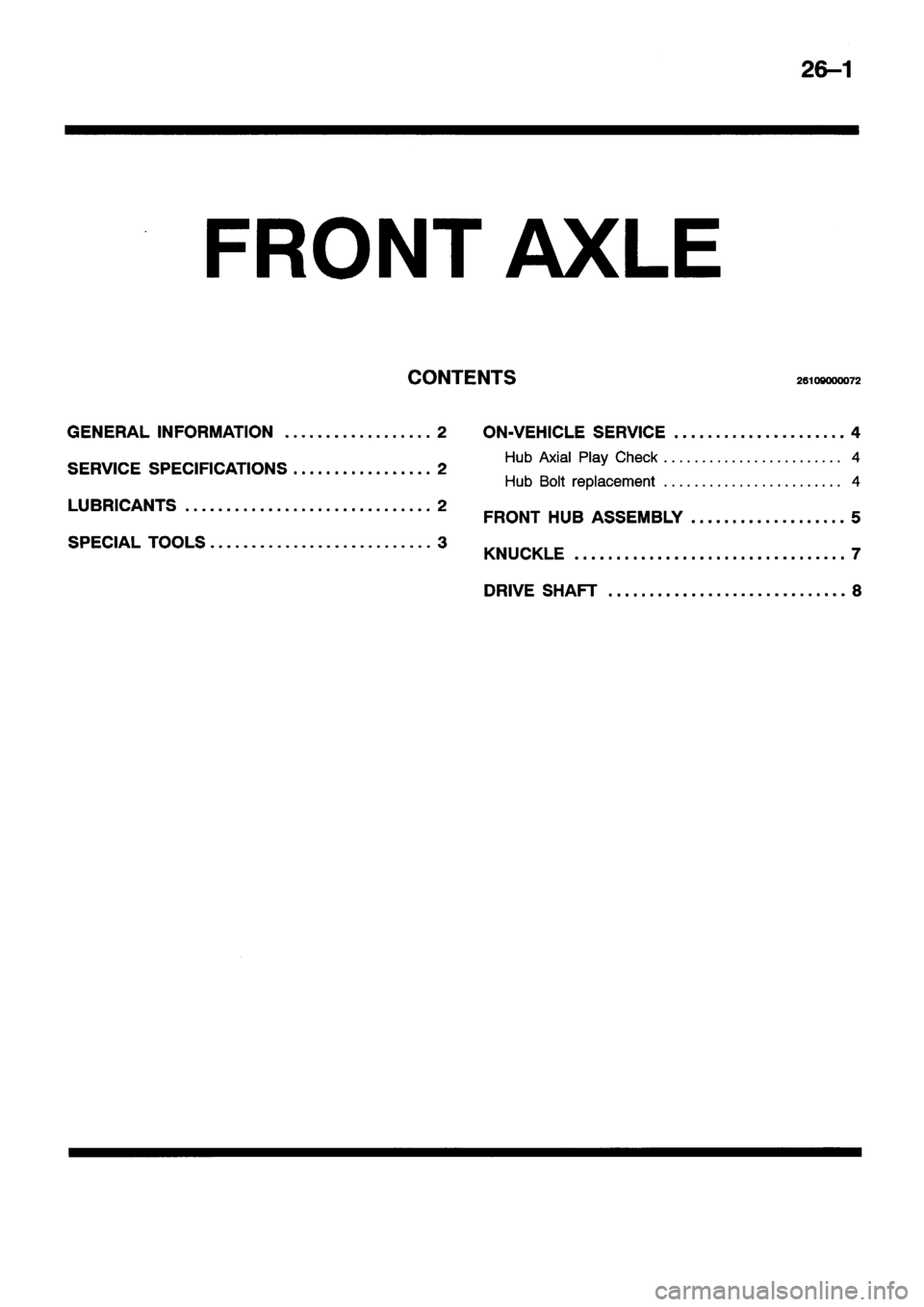 MITSUBISHI ECLIPSE 1996 Workshop Manual MITSUBISHI ECLIPSE 1996 Workshop Manual