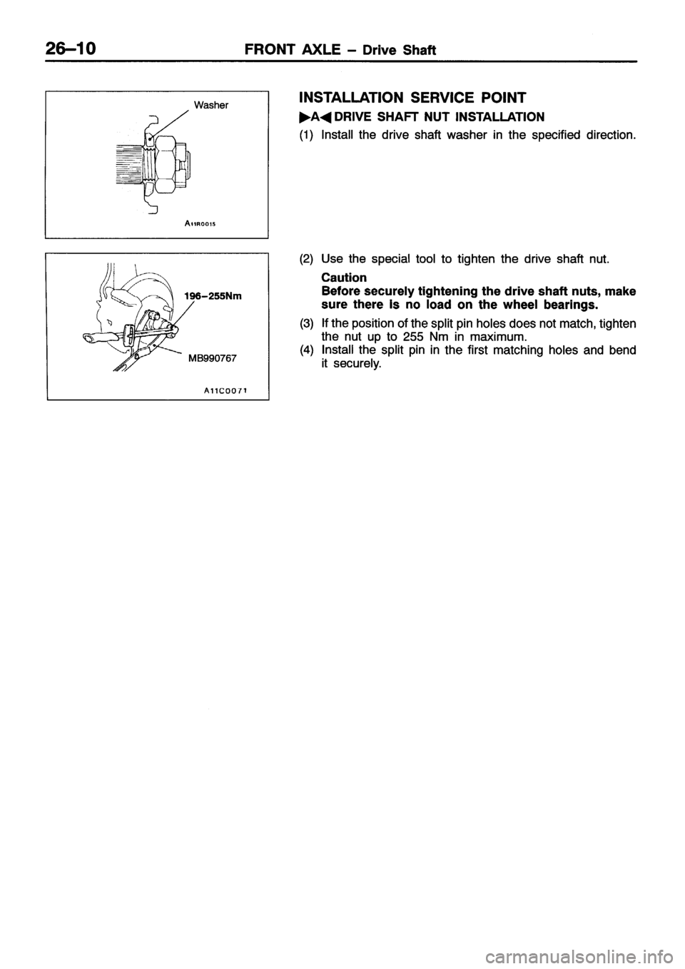 MITSUBISHI ECLIPSE 1996 Workshop Manual MITSUBISHI ECLIPSE 1996 Workshop Manual