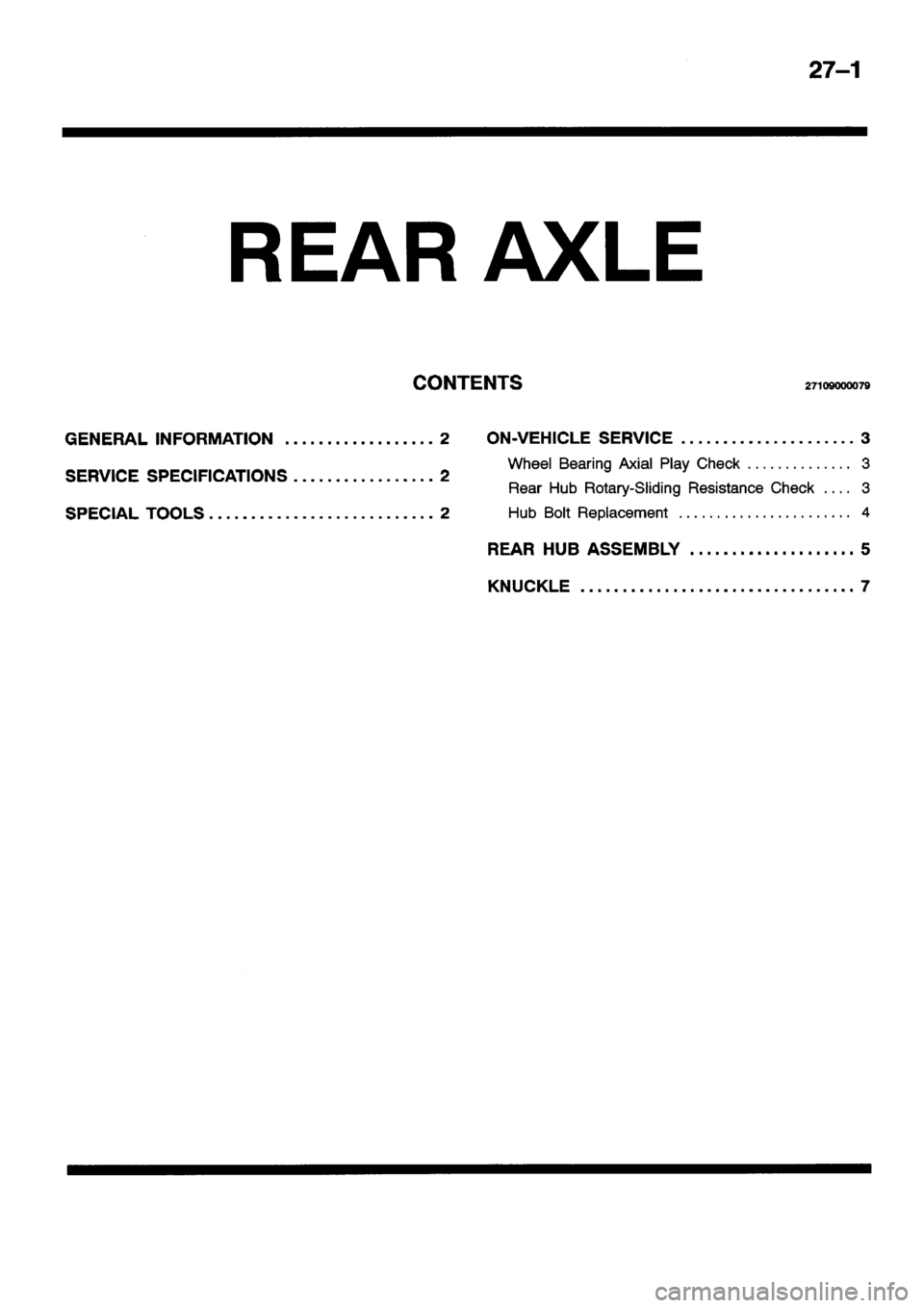MITSUBISHI ECLIPSE 1996 Workshop Manual MITSUBISHI ECLIPSE 1996 Workshop Manual
