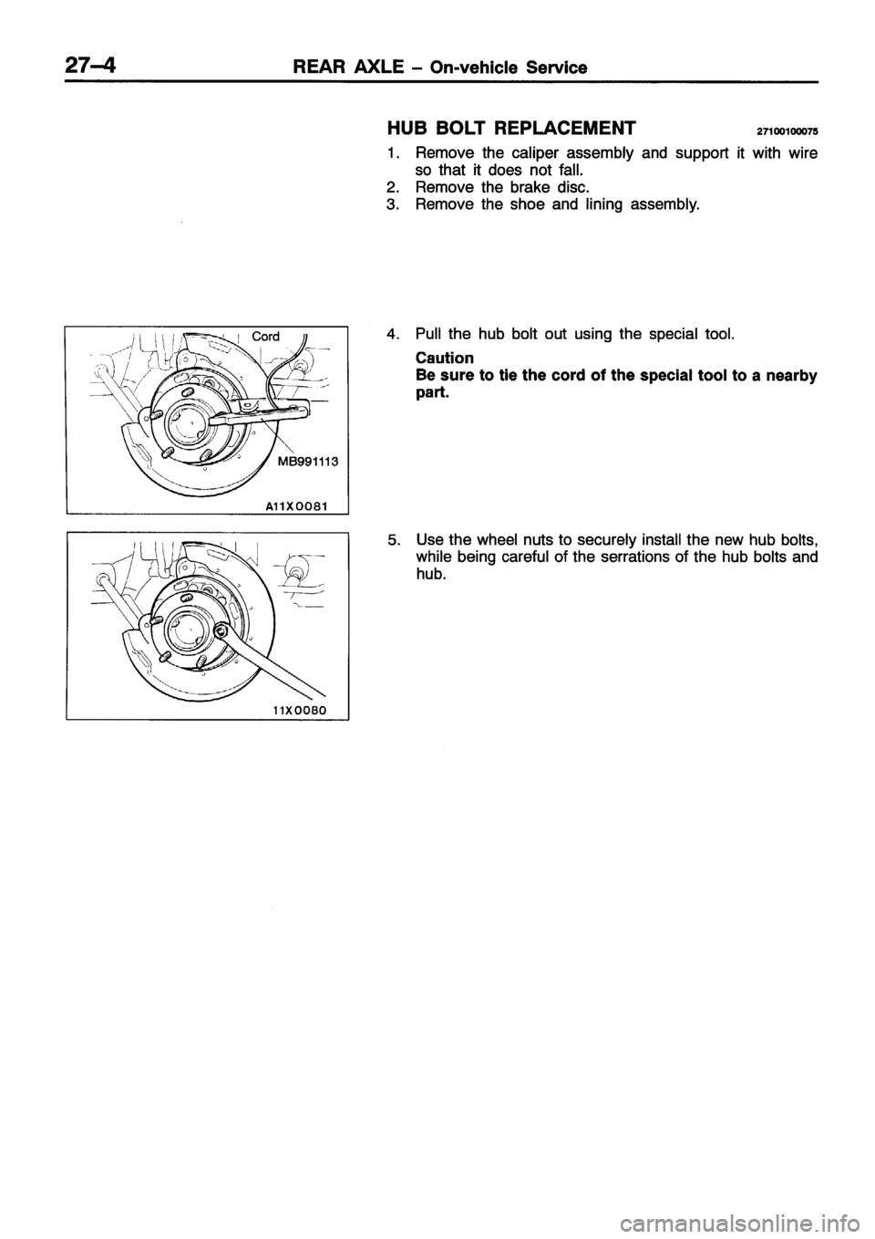 MITSUBISHI ECLIPSE 1996 Workshop Manual MITSUBISHI ECLIPSE 1996 Workshop Manual