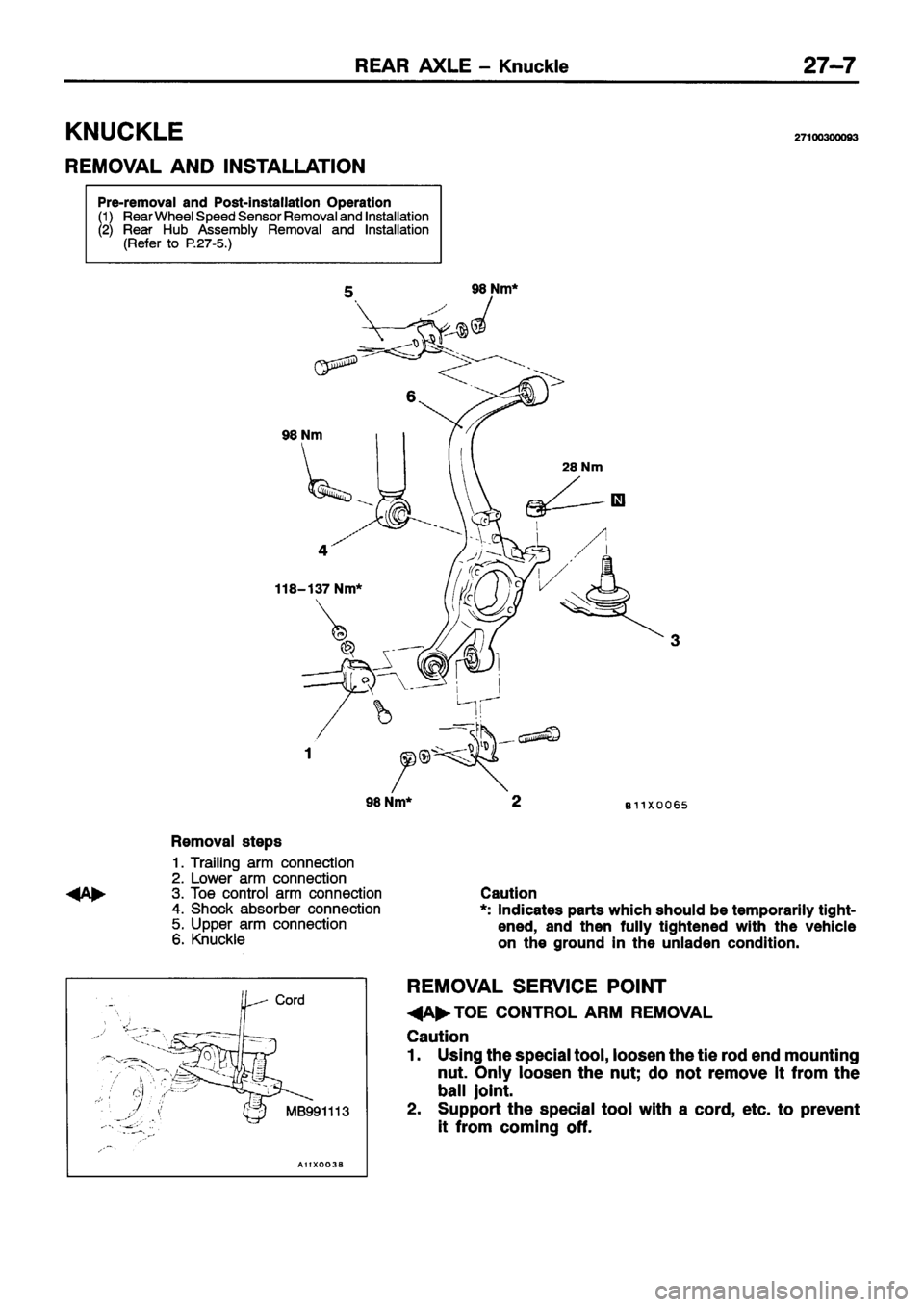 MITSUBISHI ECLIPSE 1996 Workshop Manual MITSUBISHI ECLIPSE 1996 Workshop Manual