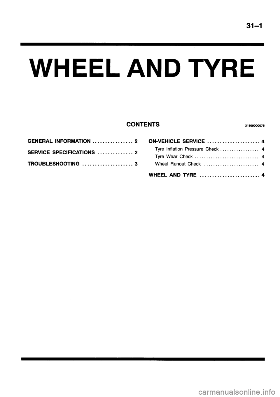 MITSUBISHI ECLIPSE 1996 Workshop Manual MITSUBISHI ECLIPSE 1996 Workshop Manual