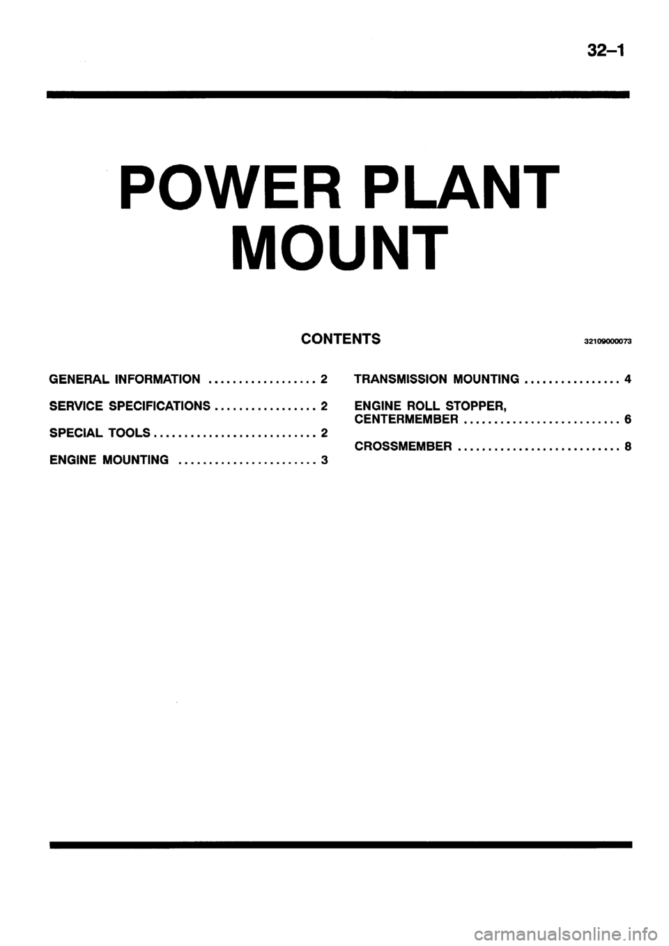 MITSUBISHI ECLIPSE 1996 Workshop Manual MITSUBISHI ECLIPSE 1996 Workshop Manual