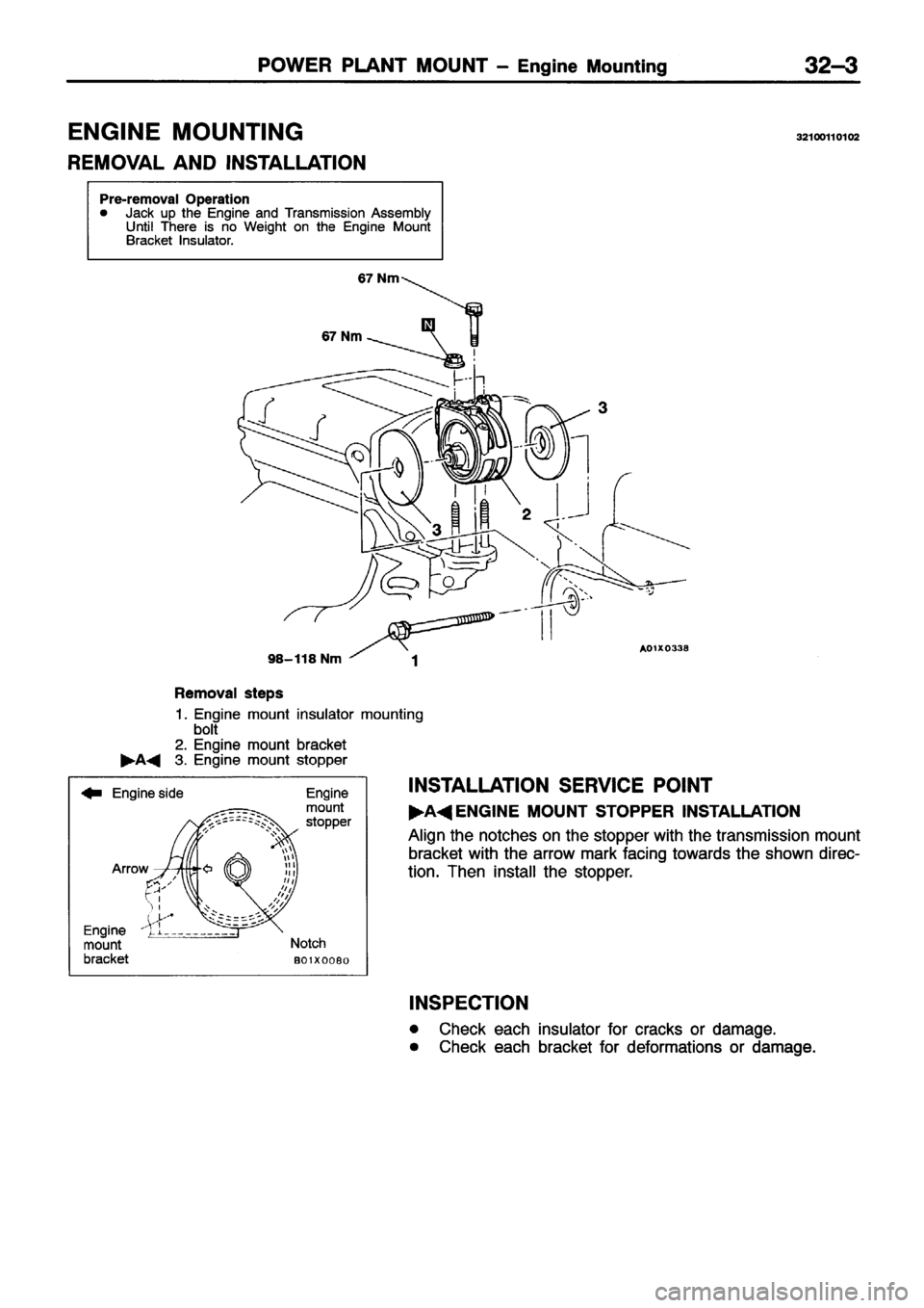 MITSUBISHI ECLIPSE 1996  Workshop Manual 