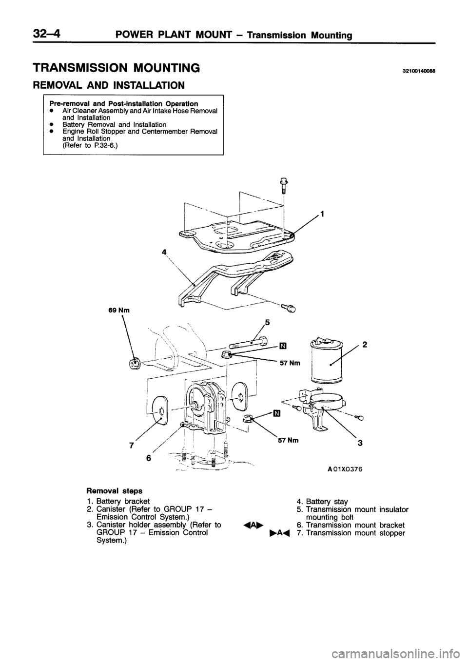 MITSUBISHI ECLIPSE 1996  Workshop Manual 