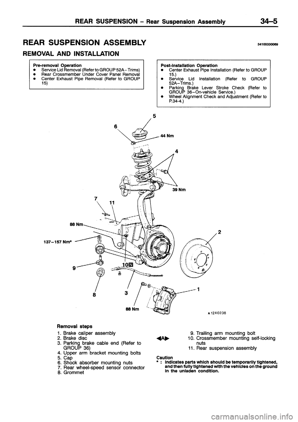 MITSUBISHI ECLIPSE 1996 Workshop Manual MITSUBISHI ECLIPSE 1996 Workshop Manual