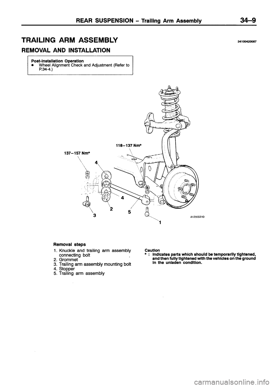 MITSUBISHI ECLIPSE 1996  Workshop Manual 