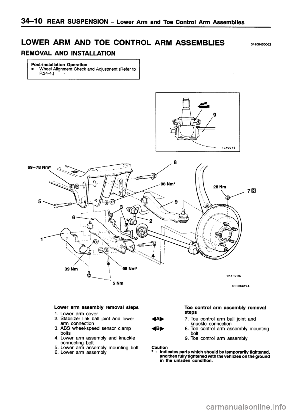 MITSUBISHI ECLIPSE 1996  Workshop Manual 