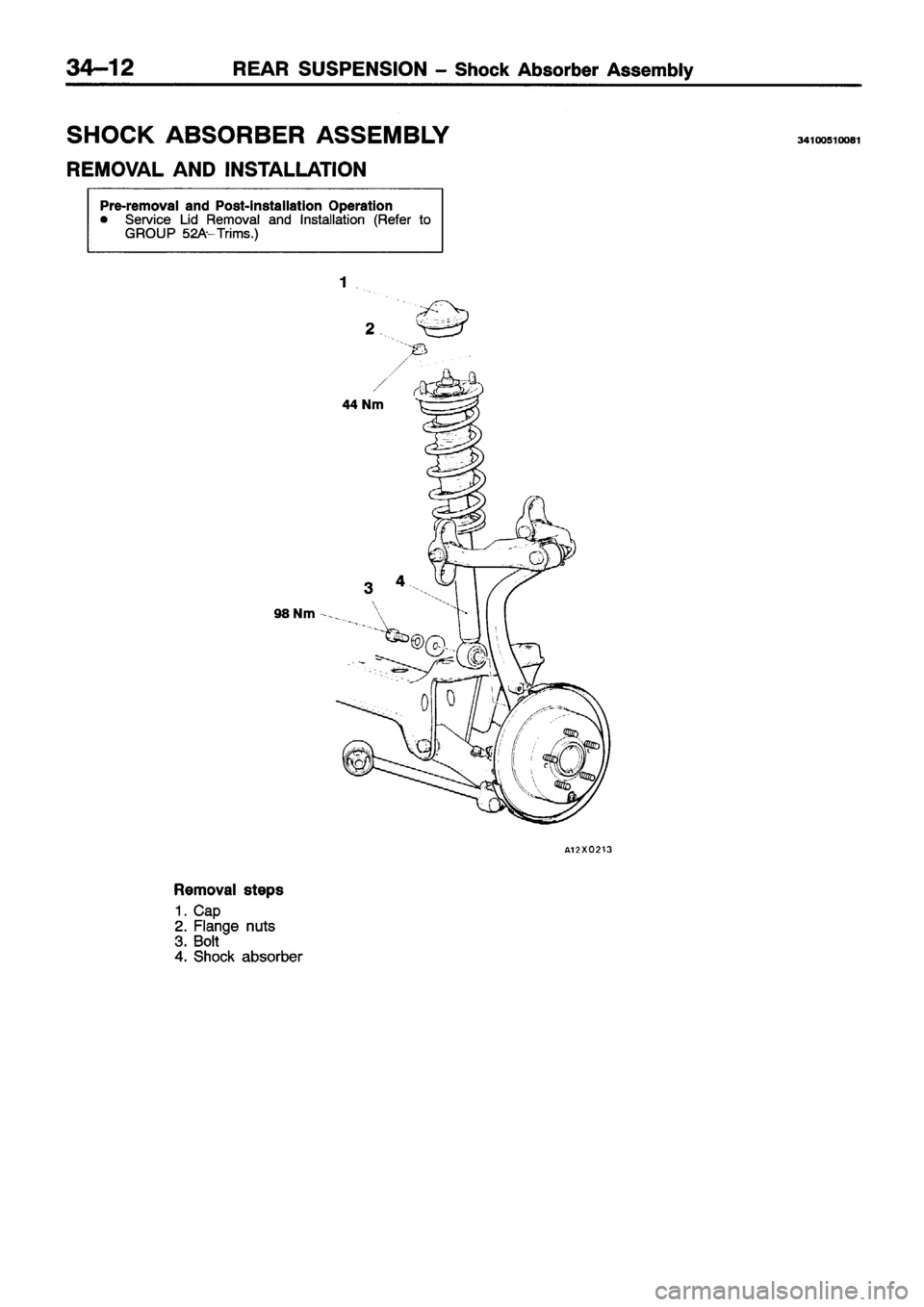 MITSUBISHI ECLIPSE 1996  Workshop Manual 