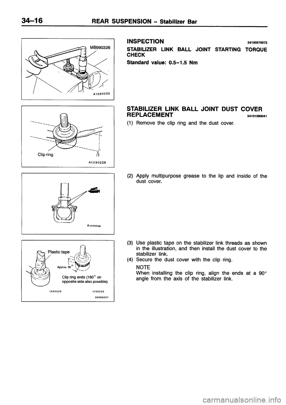 MITSUBISHI ECLIPSE 1996  Workshop Manual 