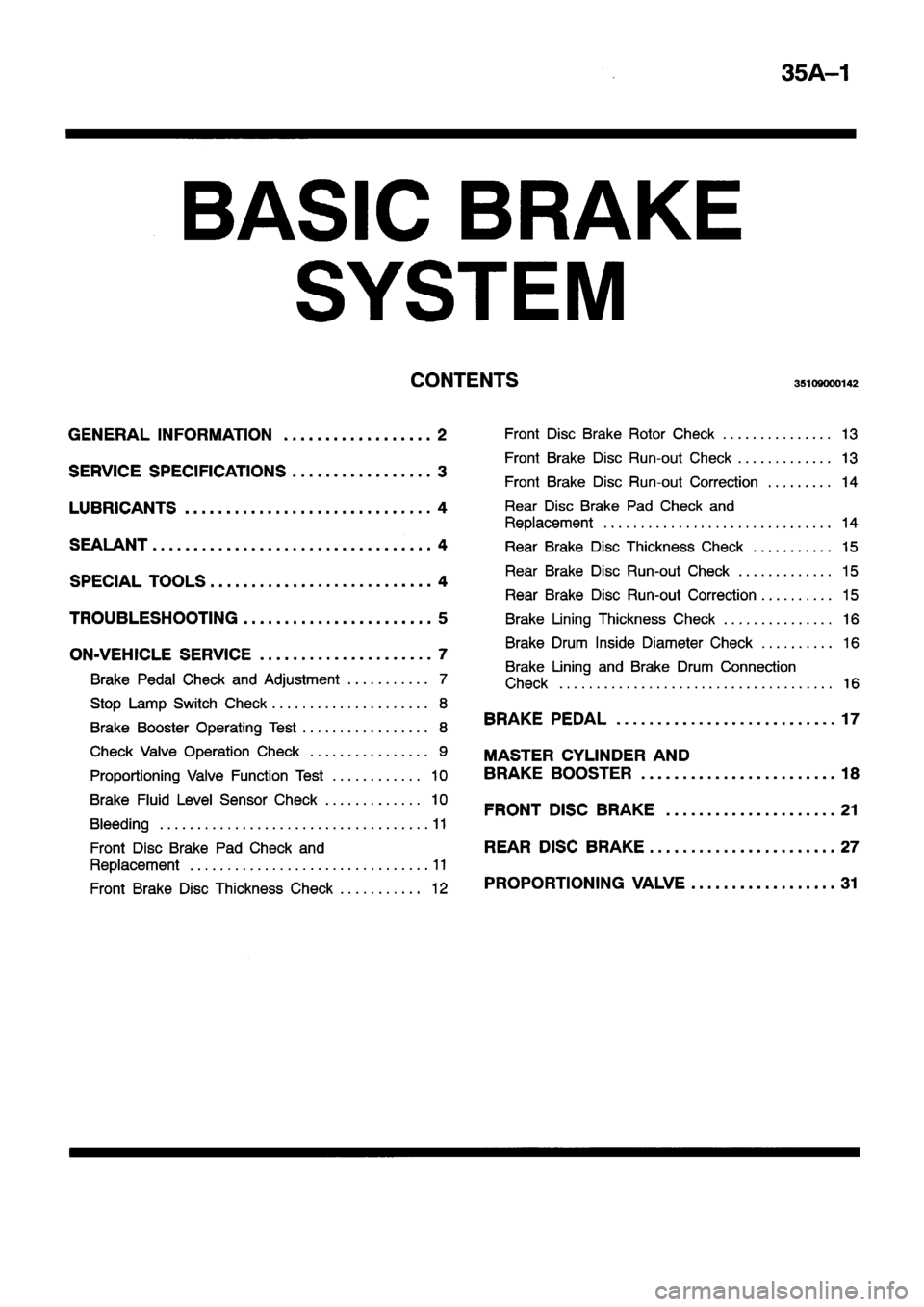MITSUBISHI ECLIPSE 1996 Workshop Manual MITSUBISHI ECLIPSE 1996 Workshop Manual