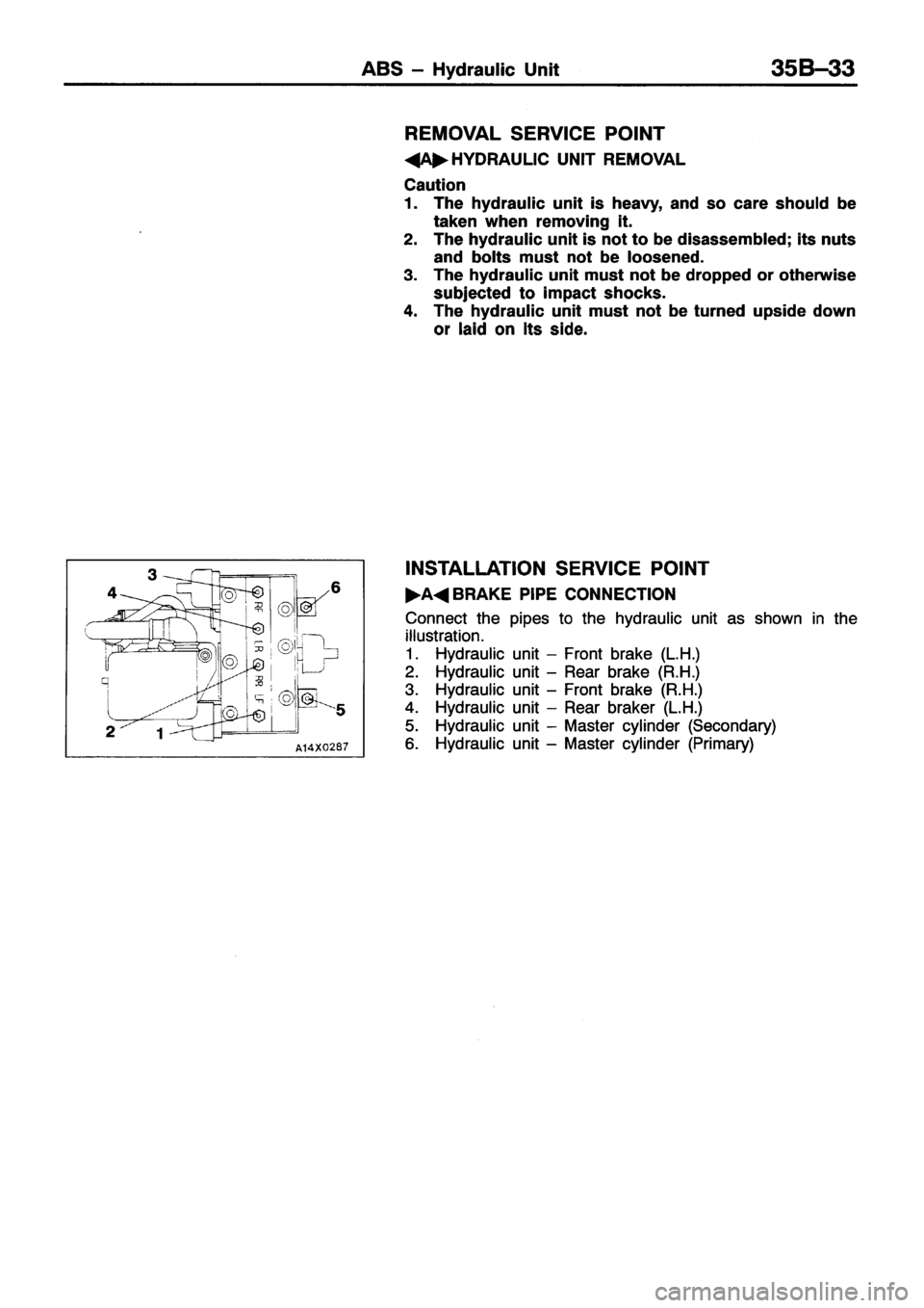 MITSUBISHI ECLIPSE 1996  Workshop Manual 