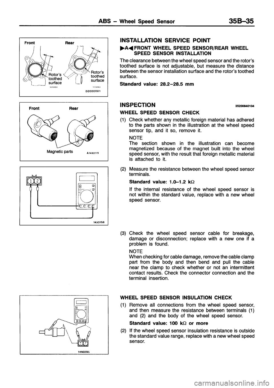 MITSUBISHI ECLIPSE 1996  Workshop Manual 
