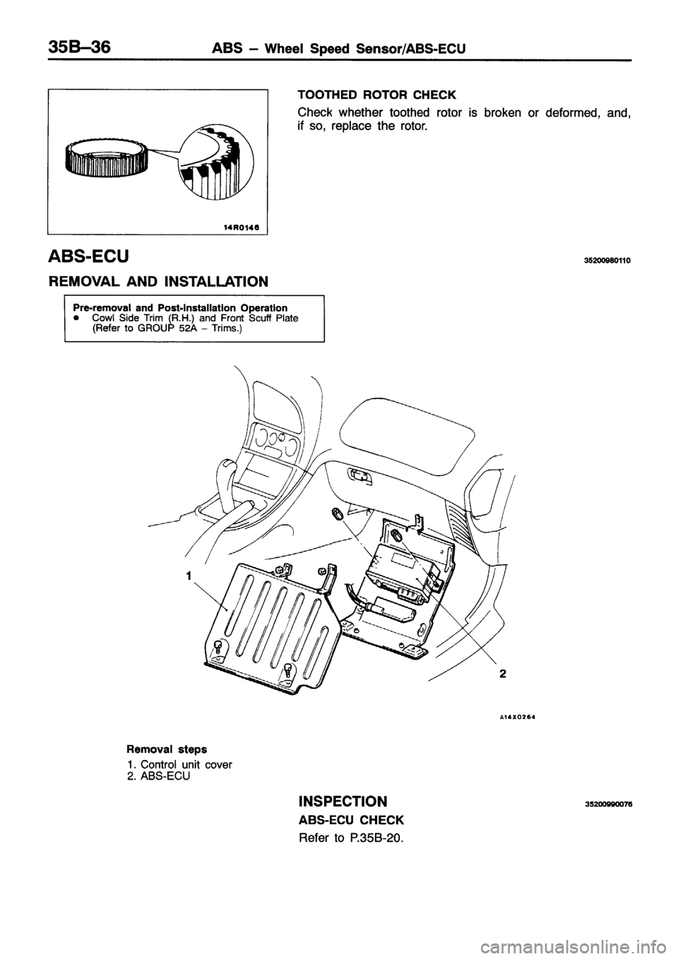 MITSUBISHI ECLIPSE 1996  Workshop Manual 