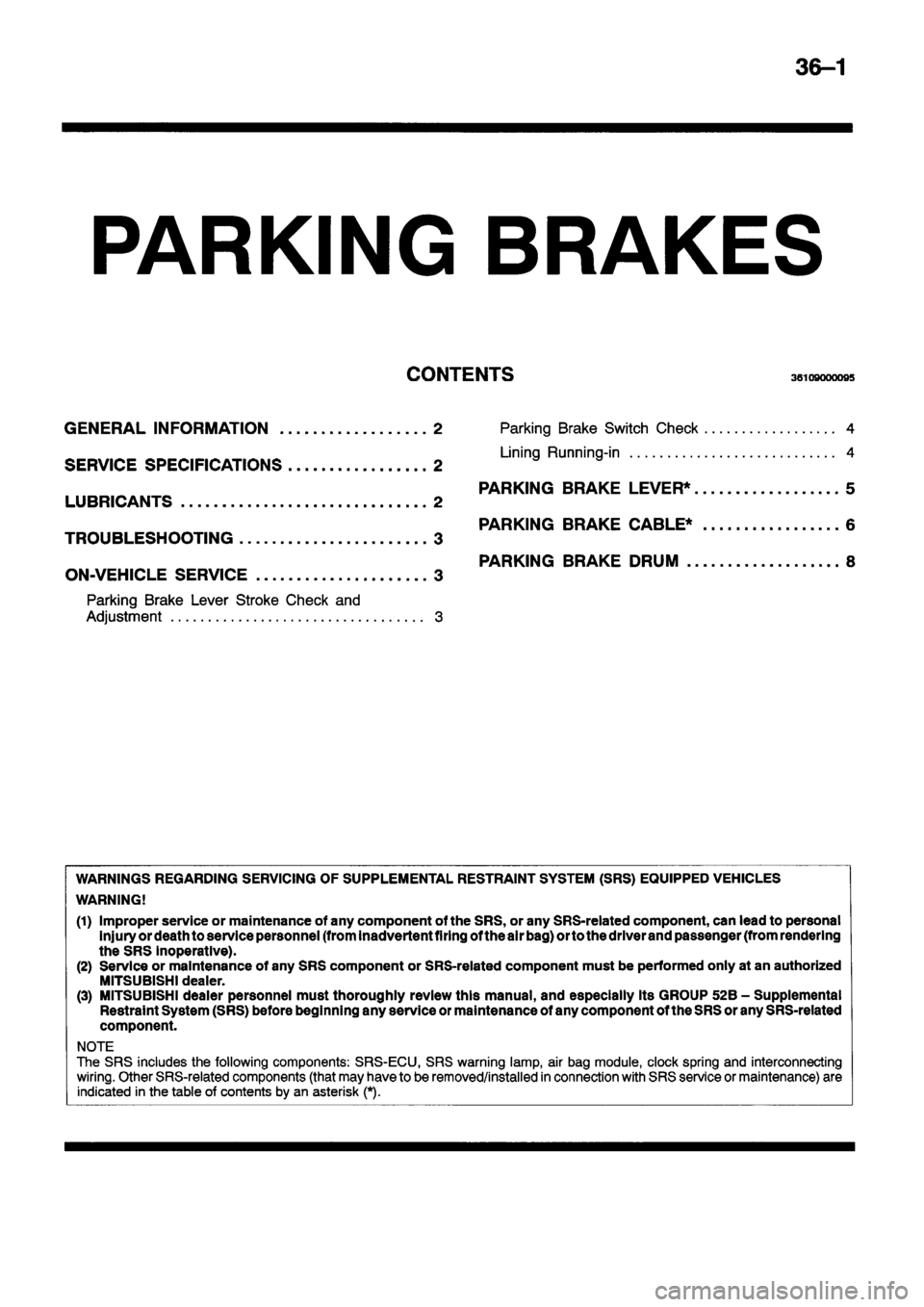 MITSUBISHI ECLIPSE 1996  Workshop Manual 