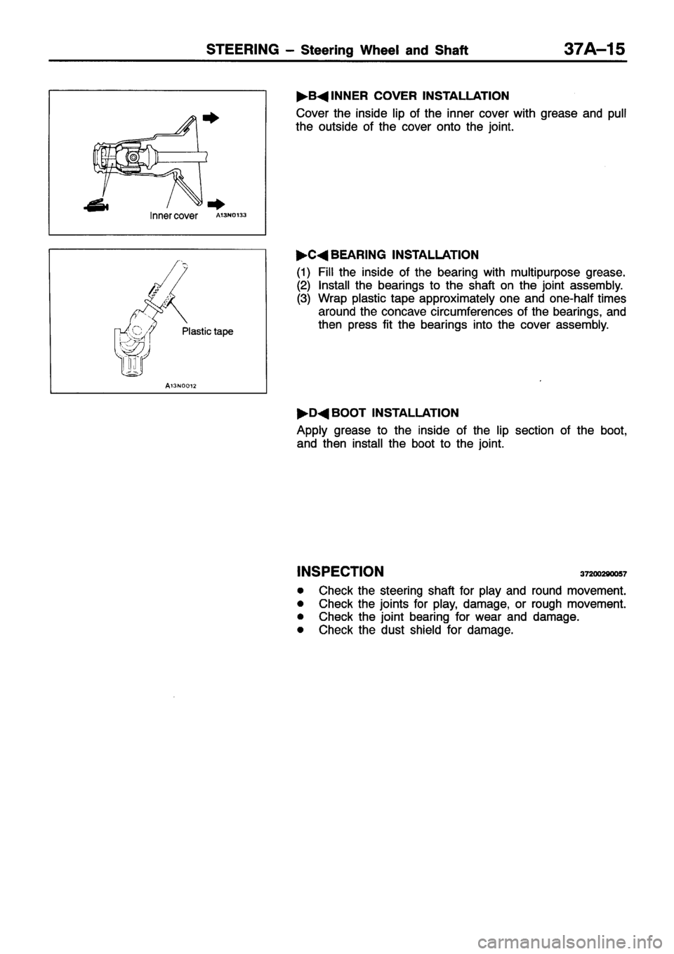MITSUBISHI ECLIPSE 1996 Workshop Manual MITSUBISHI ECLIPSE 1996 Workshop Manual