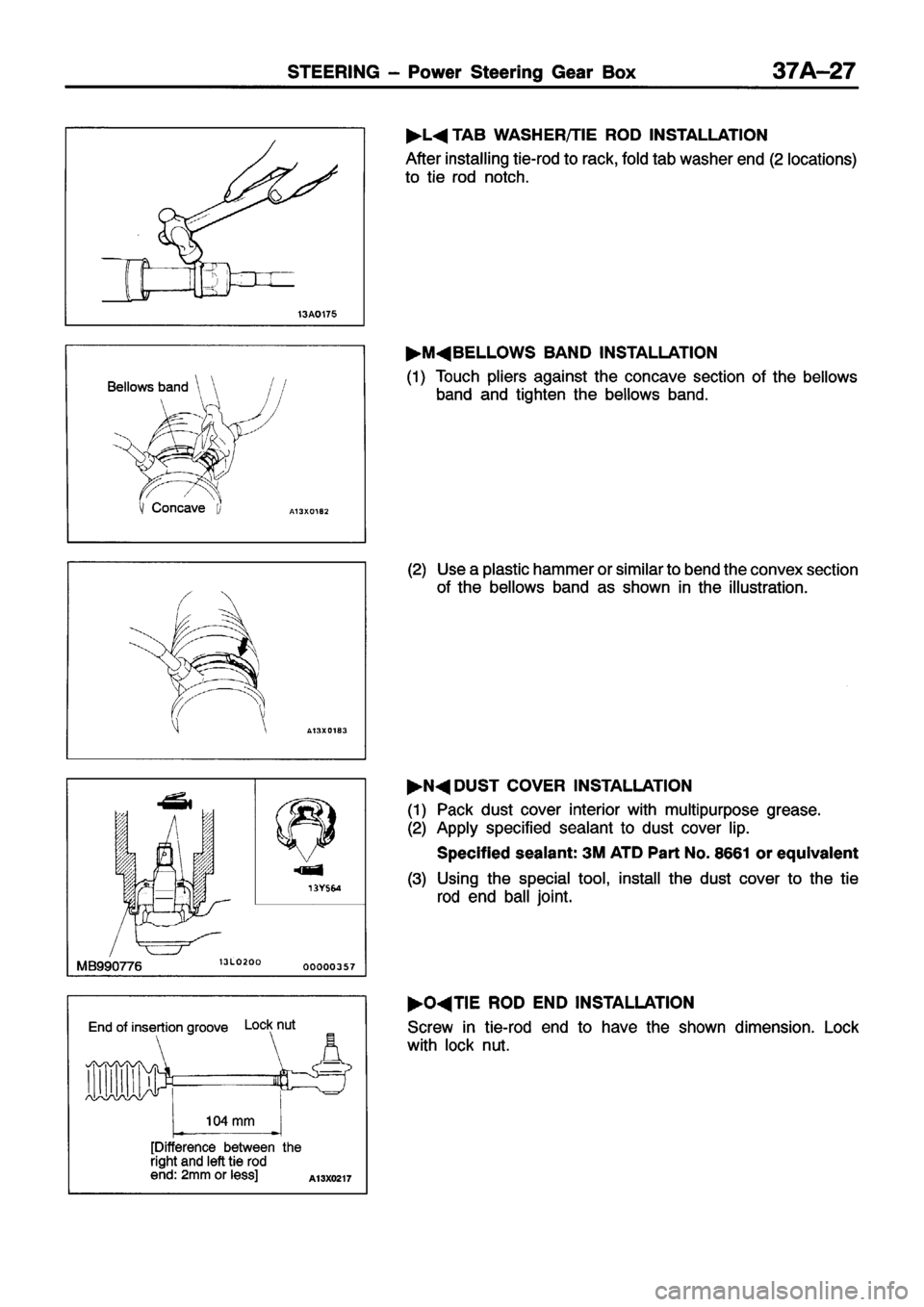 MITSUBISHI ECLIPSE 1996  Workshop Manual 
