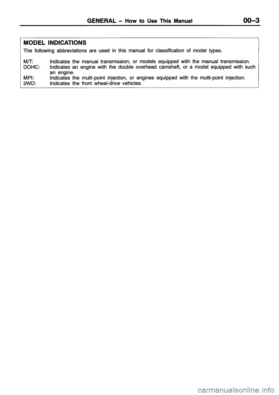 MITSUBISHI ECLIPSE 1996 Workshop Manual MITSUBISHI ECLIPSE 1996 Workshop Manual