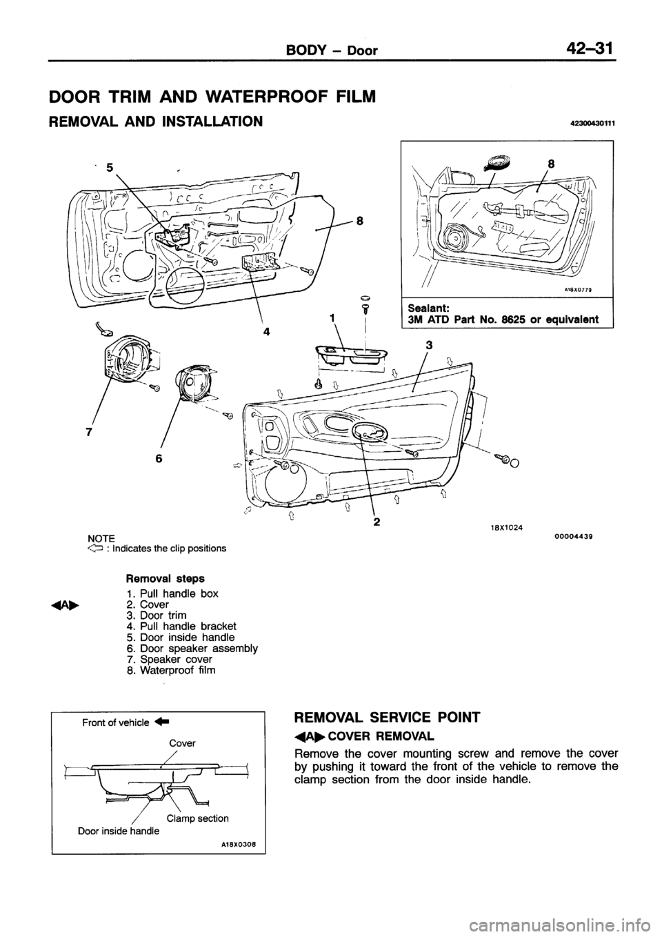 MITSUBISHI ECLIPSE 1996 Workshop Manual MITSUBISHI ECLIPSE 1996 Workshop Manual