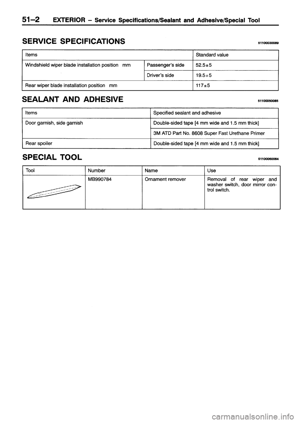 MITSUBISHI ECLIPSE 1996  Workshop Manual 