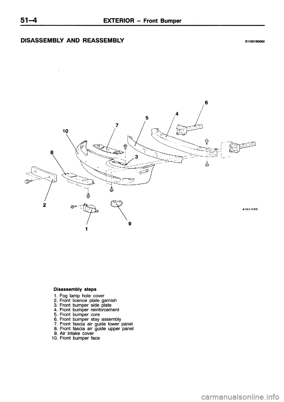 MITSUBISHI ECLIPSE 1996  Workshop Manual 