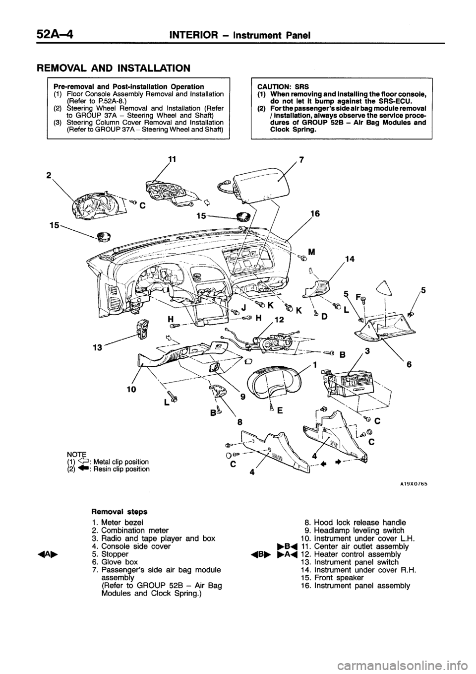MITSUBISHI ECLIPSE 1996  Workshop Manual 
