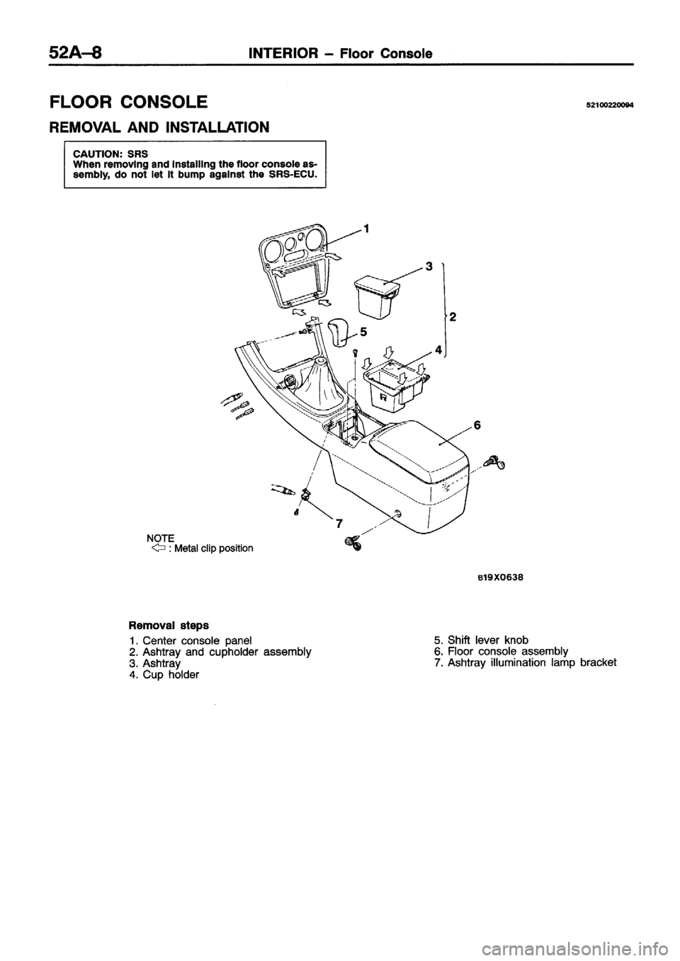 MITSUBISHI ECLIPSE 1996  Workshop Manual 