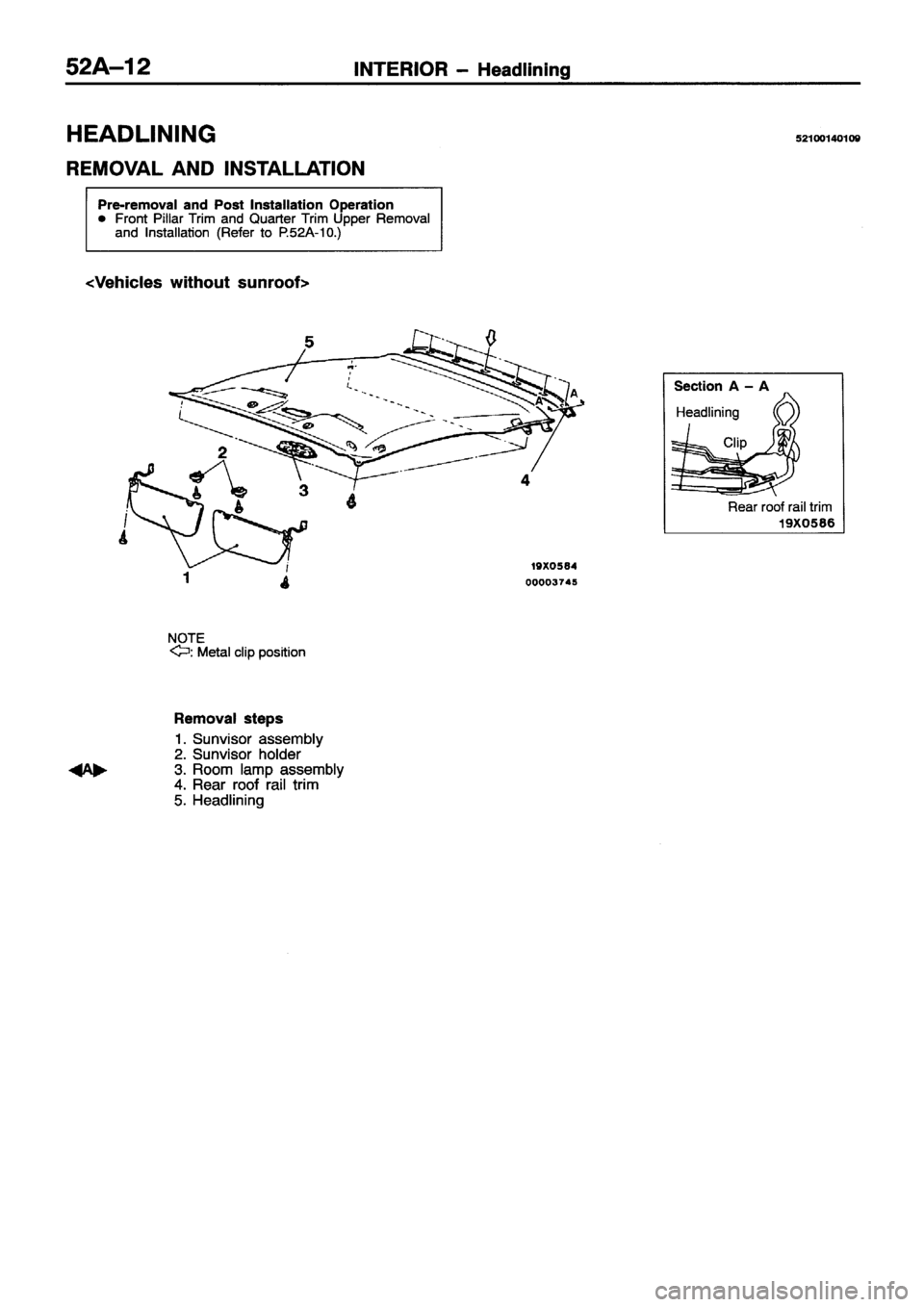 MITSUBISHI ECLIPSE 1996  Workshop Manual 