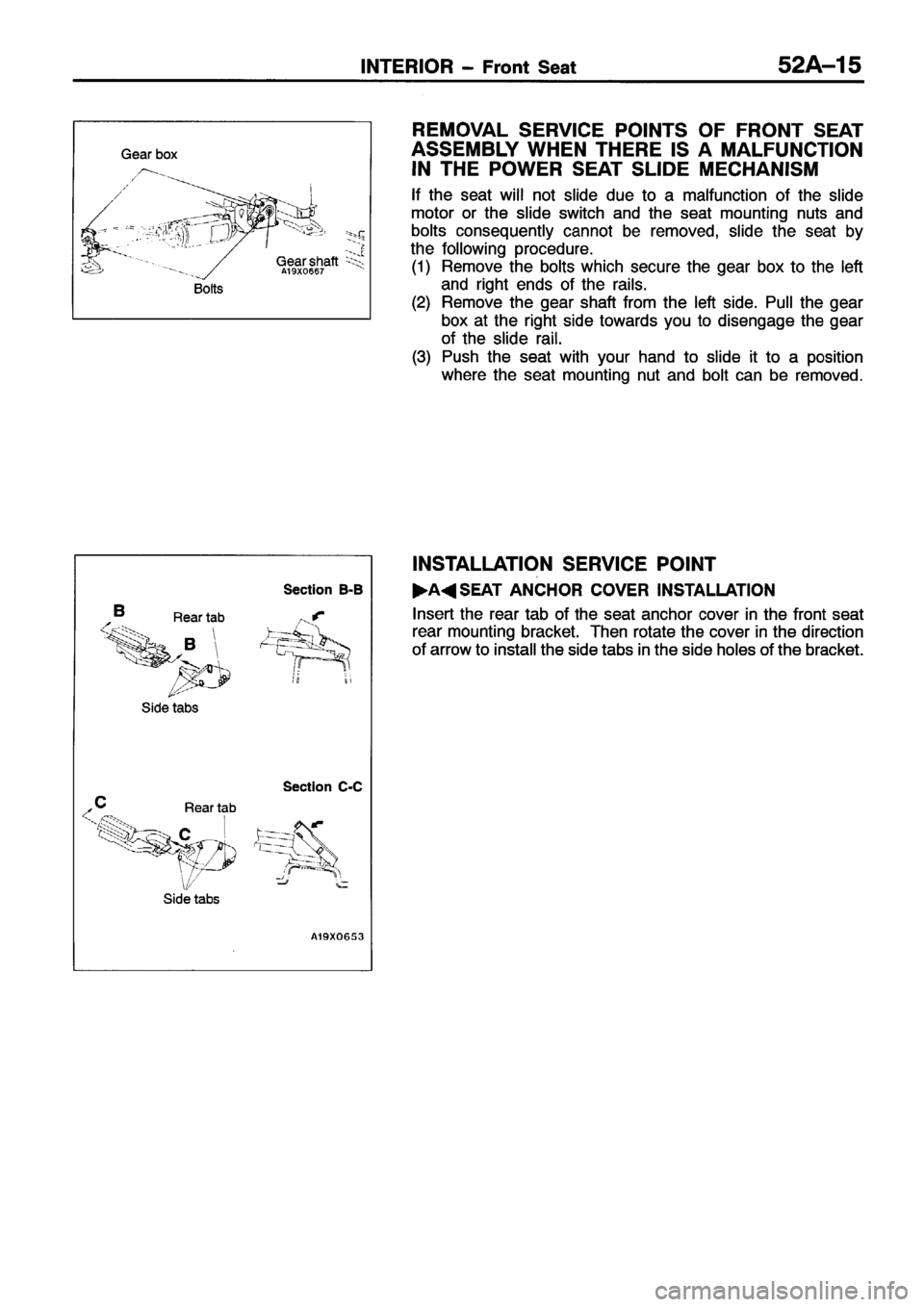 MITSUBISHI ECLIPSE 1996  Workshop Manual 