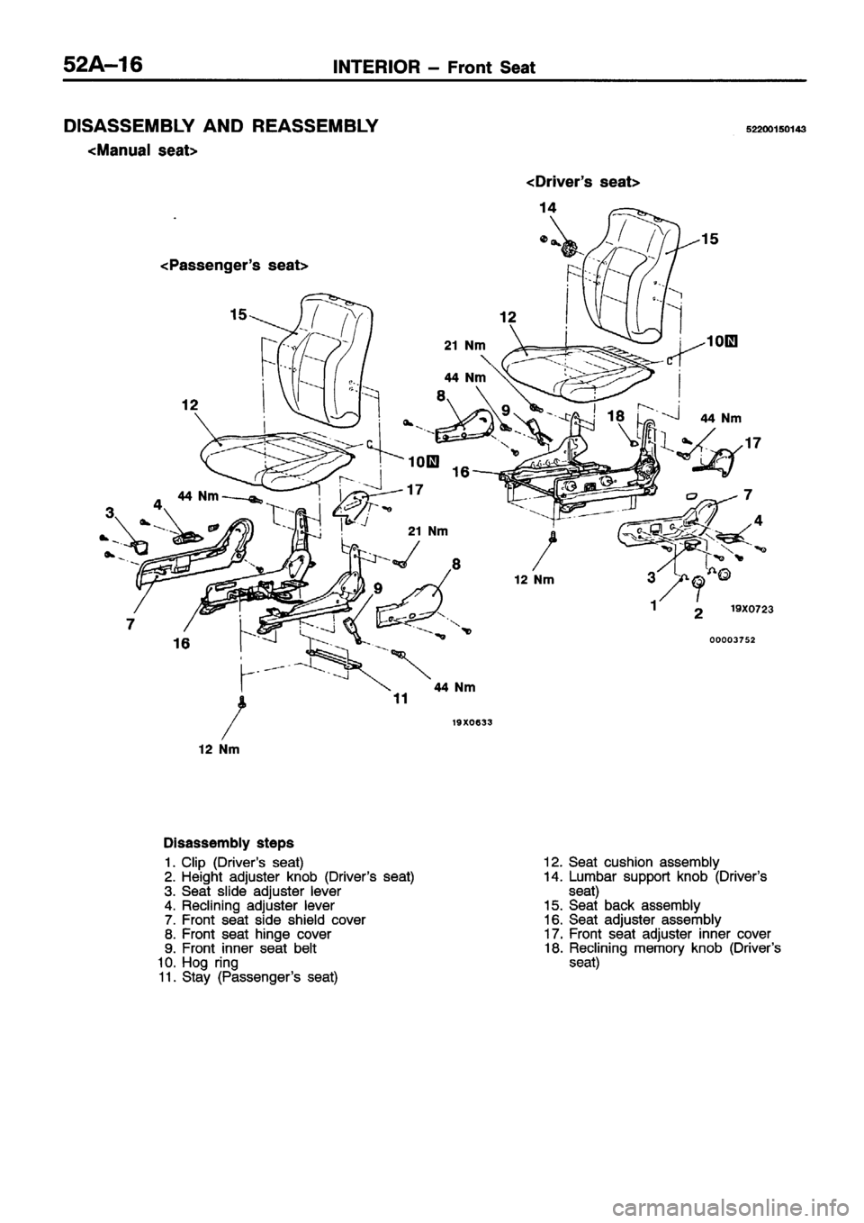 MITSUBISHI ECLIPSE 1996  Workshop Manual 