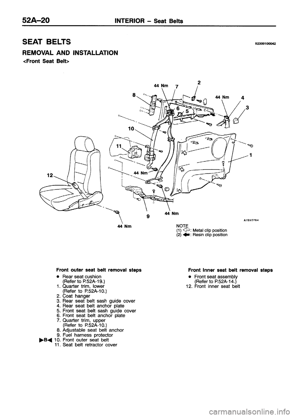 MITSUBISHI ECLIPSE 1996  Workshop Manual 