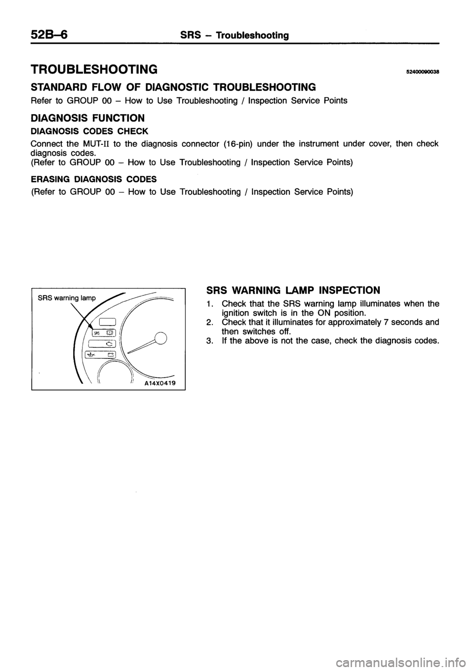 MITSUBISHI ECLIPSE 1996  Workshop Manual 