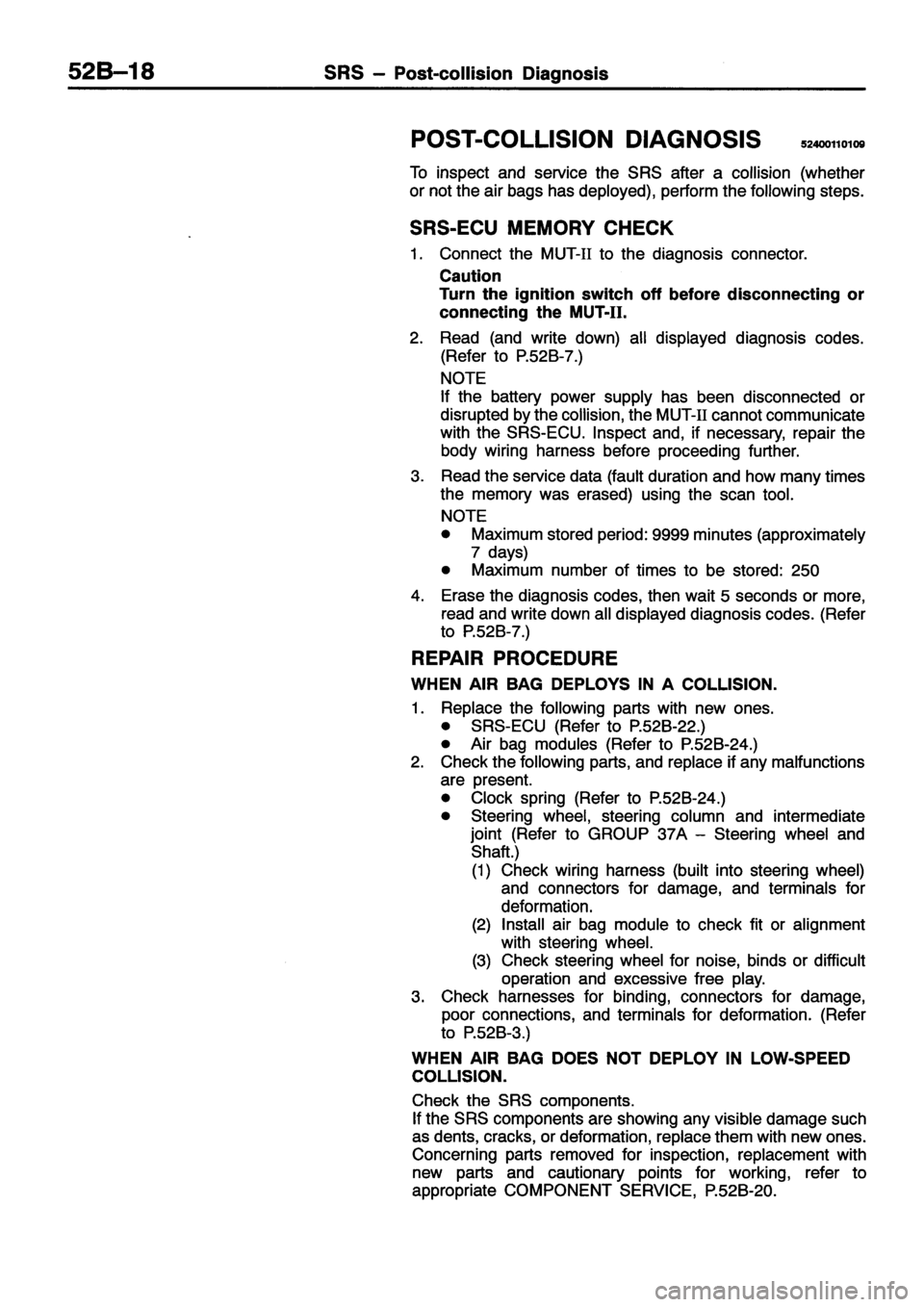 MITSUBISHI ECLIPSE 1996 Workshop Manual MITSUBISHI ECLIPSE 1996 Workshop Manual