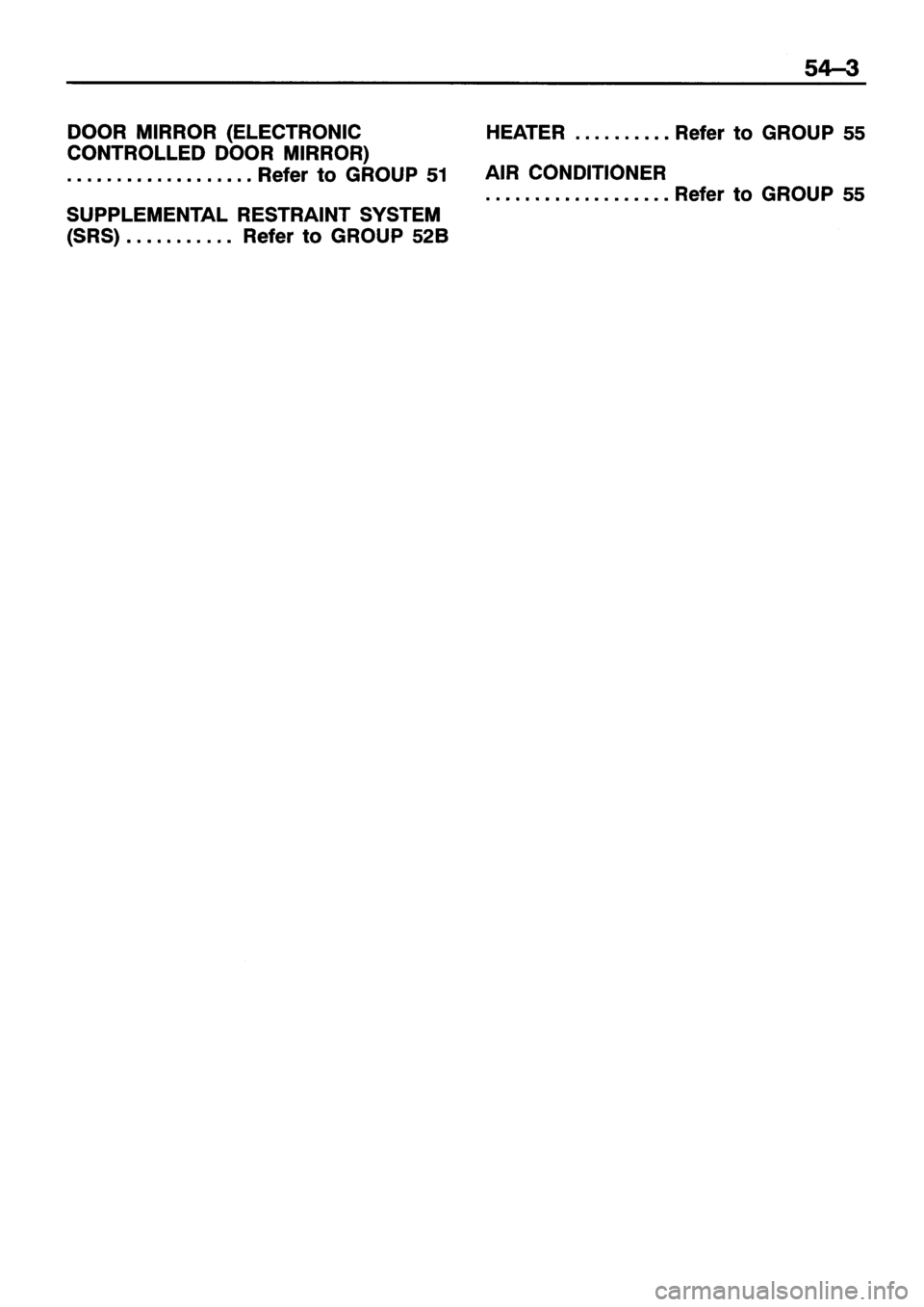 MITSUBISHI ECLIPSE 1996 Workshop Manual MITSUBISHI ECLIPSE 1996 Workshop Manual