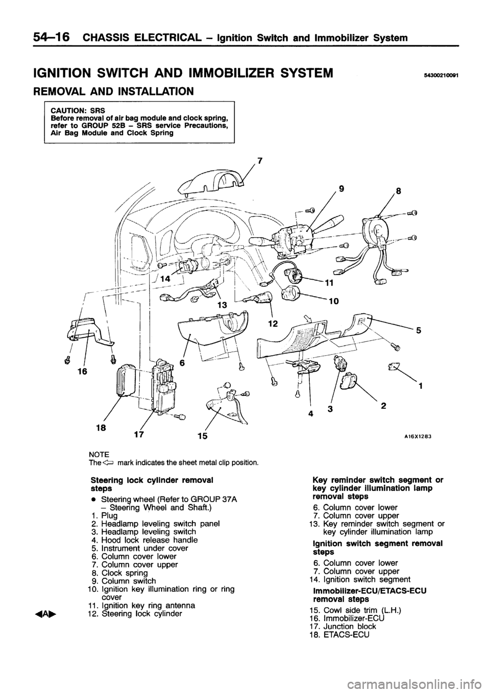 MITSUBISHI ECLIPSE 1996 Workshop Manual MITSUBISHI ECLIPSE 1996 Workshop Manual